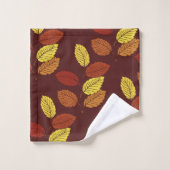 Ensemble de serviette de salle de bains de feuille (Gant de toilette)