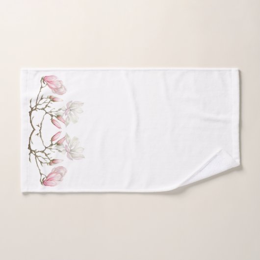 Ensemble de serviette de salle de bains de fleurs (Serviette à main)