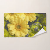 Ensemble de serviette de salle de bains de fleurs (Serviette à main)