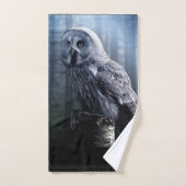 Ensemble de serviette de salle de bains de hibou (Serviette à main)