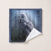 Ensemble de serviette de salle de bains de hibou (Gant de toilette)