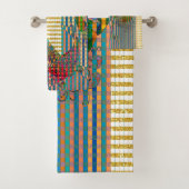 Ensemble de serviette de salle de bains de Koi (En situation)