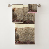 Ensemble de serviette de salle de bains "de lapin (En situation)