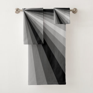 Ensemble de serviette de salle de bains de noir