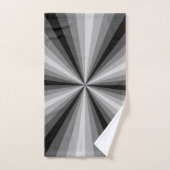Ensemble de serviette de salle de bains de noir (Serviette à main)