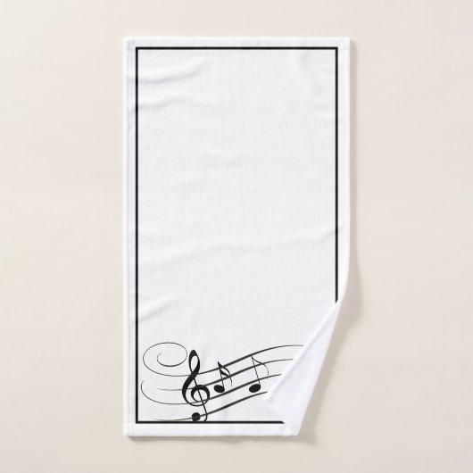 Ensemble de serviette de salle de bains de notes (Serviette à main)