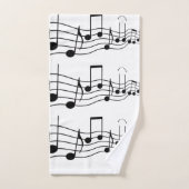 Ensemble de serviette de salle de bains de notes (Serviette à main)
