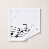 Ensemble de serviette de salle de bains de notes (Gant de toilette)