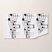 Ensemble de serviette de salle de bains de notes (Serviette à main)