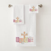 Ensemble de serviette de salle de bains de thème (En situation)