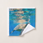 Ensemble de serviette de salle de bains de tortue (Gant de toilette)