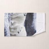 Ensemble de serviette de salle de bains d'ours (Serviette à main)