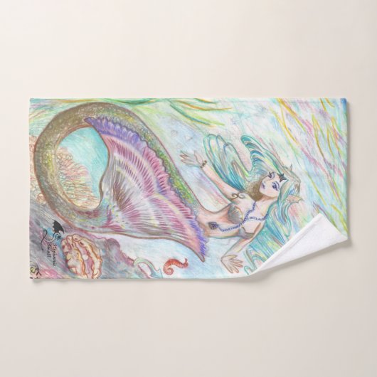 Ensemble de serviette de sirène (Serviette à main)