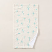 Ensemble de serviette de Starburst de turquoise (Serviette à main)
