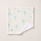 Ensemble de serviette de Starburst de turquoise (Gant de toilette)