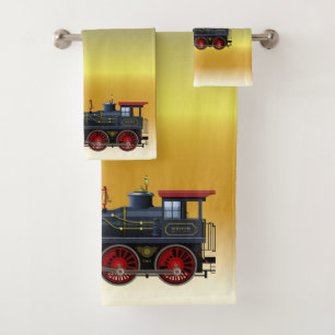 Ensemble de serviette de train de garçons