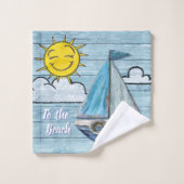 Ensemble de serviette de yacht de conception de (Gant de toilette)