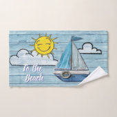 Ensemble de serviette de yacht de conception de (Serviette à main)