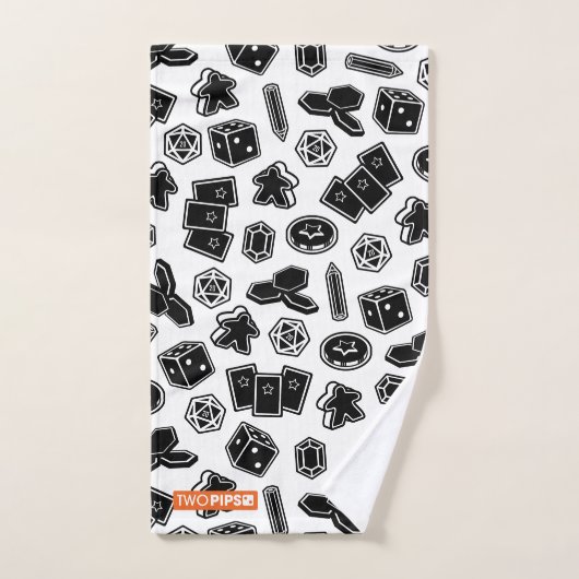 Ensemble de serviette d'impression de motif de jeu (Serviette à main)