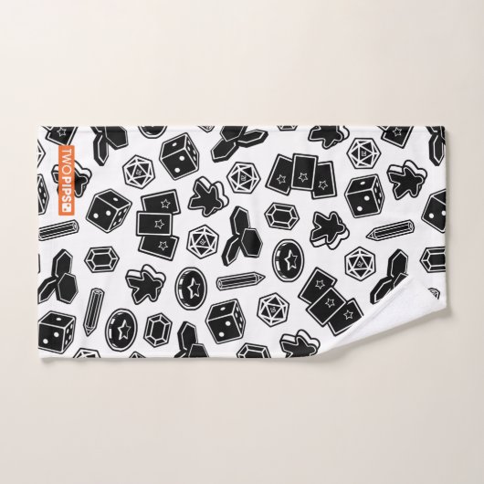 Ensemble de serviette d'impression de motif de jeu (Serviette à main)