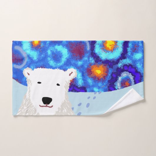 Ensemble de serviette d'ours blanc (Serviette à main)