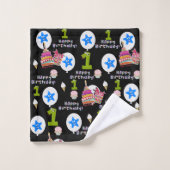 Ensemble de serviettes, #1 Joyeux premier annivers (Gant de toilette)