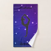 Ensemble de serviettes 3 pièces pour filles de gym (Serviette à main)