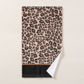Ensemble de serviettes à imprimé léopard de luxe s (Serviette à main)
