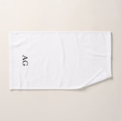 Ensemble de serviettes à monogramme en lettres noi (Serviette à main)