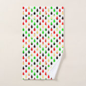 Ensemble de serviettes à motif de gouttes d'eau d' (Serviette à main)