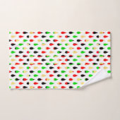 Ensemble de serviettes à motif de gouttes d'eau d' (Serviette à main)