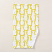 Ensemble de serviettes à motif de vases blancs de (Serviette à main)