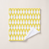 Ensemble de serviettes à motif de vases blancs de (Gant de toilette)