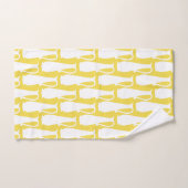 Ensemble de serviettes à motif de vases blancs de (Serviette à main)