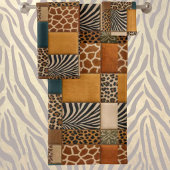 Ensemble de serviettes à motif patchwork d'animaux