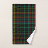 Ensemble de serviettes à motif tartan rouge, vert, (Serviette à main)