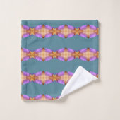 Ensemble De Serviettes À Rayures Mandala (Gant de toilette)