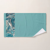 Ensemble de serviettes Abstraites turquoise (Serviette à main)