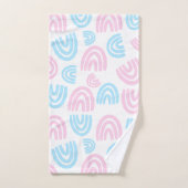 Ensemble de serviettes arc-en-ciel pastel de fiert (Serviette à main)