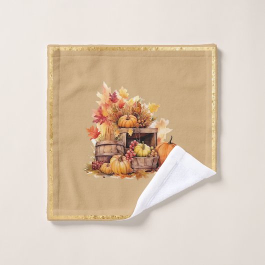Ensemble de serviettes automne (Gant de toilette)