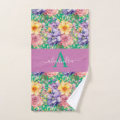 Ensemble de serviettes aux couleurs élégantes de p (Serviette à main)