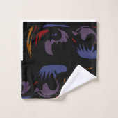 ensemble de serviettes avec des oeuvres abstraites (Gant de toilette)