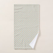 Ensemble de serviettes avec un losange géométrique (Serviette à main)