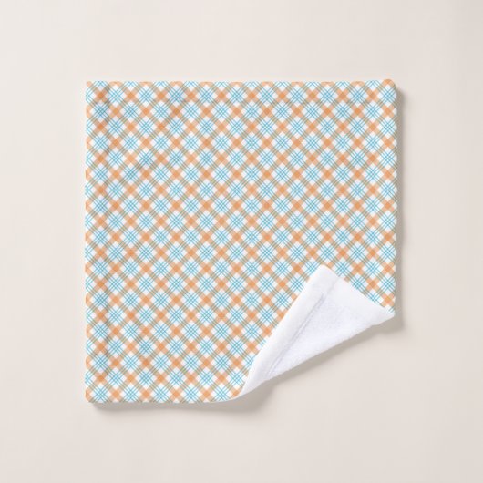 Ensemble de serviettes avec un losange géométrique (Gant de toilette)