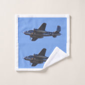 Ensemble de serviettes avions de guerre (Gant de toilette)