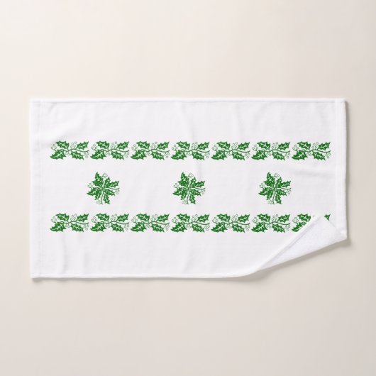 Ensemble de serviettes - Bandes de Holly (Serviette à main)