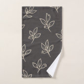 Ensemble de serviettes Black Leaf | Décoration de  (Serviette à main)