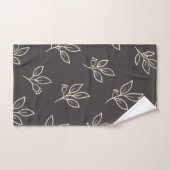 Ensemble de serviettes Black Leaf | Décoration de  (Serviette à main)