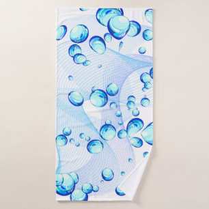 Ensemble de serviettes Bleu Bleu Lumineux