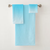 ensemble de serviettes bleu clair (En situation)